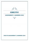 CDE3701 ASSIGNMENT 2 ANSWERS 2024