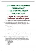 TEST BANK FOCUS ON NURSING PHARMACOLOGY (8TH EDITION BY KARCH) CHAPTERS 16-20