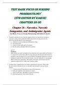 TEST BANK FOCUS ON NURSING PHARMACOLOGY (8TH EDITION BY KARCH) CHAPTERS 26-30