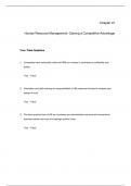 Test Bank in Conjunction with Human Resource Management Gaining A Competitive Advantage,Noe,9e
