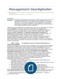 Management vaardigheden