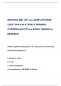 RBS EXAM 2024 |ACTUAL COMPLETE EXAM  QUESTIONS AND CORRECT ANSWERS  (VERIFIED ANSWERS ) ALREADY GRADED A+  NEWEST!!!!