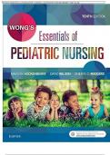 TEST BANK  for Wong s Essentials of Pediatric Nursing  10th ,11th and 12th  Edition by Marilyn J. Hockenberry