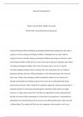 Research Proposal Part IIMaster of Social Work, Walden UniversitySOCW 6301: Social Work Pr