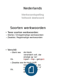 Nederlands Werkwoordspelling voltooiddeelwoord
