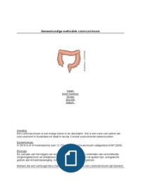 Geneeskundige methodiek coloncarcinoom 