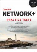 CompTIA Network+ Practice Tests: Exam N10-009 3rd Edition 2024 Solved 100% by Craig Zacker