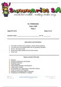 Grade 12 Mathematics (MATH) June Paper 2 and Memo - 2024