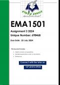EMA1501 Assignment 3 (QUALITY ANSWERS) 2024