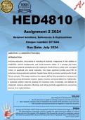 HED4810 Assignment 2 (COMPLETE ANSWERS) 2024 (871044)