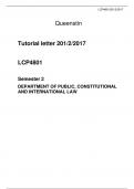 Tutorial letter 201/2/2017  LCP4801  Semester 2 DEPARTMENT OF PUBLIC, CONSTITUTIONAL AND INTERNATIONAL LAW