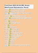 Final Exam NUR 203 #4 (MS, Breast, Male_Female Reproductive, Renal) Questions with verified correct