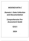 (WOCNCB) WTA-C Domain I Data Collection & Documentation Comprehensive Pre - Assessment