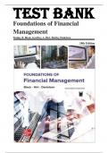 Test Bank - Foundations of Financial Management, 18th Edition by Stanley Block