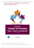 Byrd & Chen’s Canadian Tax Principles, 2023-2024, Volume 1, 1st edition Gary Donell Clarence Byrd Ida Chen Test bank
