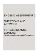 ENG2613 Assignment 2(Accurate answers)2024