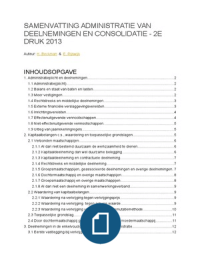 Samenvatting Administratie van deelneming en consolidatie hoofdstuk 1, 2, 3, 4, 5, 6, 7, 8 en 9