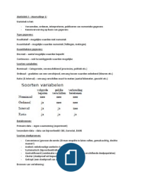 Statistiek 1 (Sociale Geografie & Planologie)