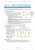 CEL 4 : moleculaire biologie 