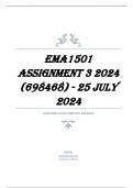 EMA1501 Assignment 3 2024 (698468) - 25 July 2024