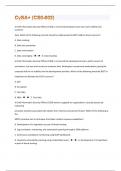 CySA+ (CS0-002)|173 Exam Q and A| Success Guaranteed|42 Pages |A+ |72 PAGES