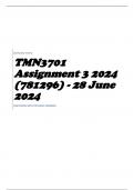 TMN3701 Assignment 3 2024 (781296) - 28 June 2024