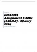 EMA1501 Assignment 3 2024 (698468) - 25 July 2024