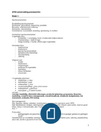 Samenvatting Sport- en Festival management powerpoints/aantekeningen