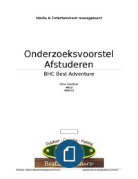 Onderzoeksvoorstel Afstuderen Media 