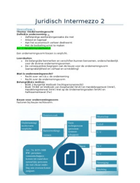 Juridisch intermezzo blok 2