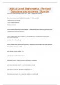 AQA A-Level Mathematics / Revised Questions and Answers / Sure A+
