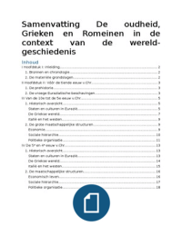 Samenvatting: De oudheid (Naerebout) tentamenblok 1