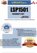 LSP1501 Assignment 5 2024 - DUE 3 July 2024
