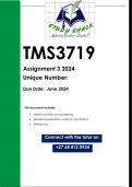 TMS3719 Assignment 3 (QUALITY ANSWERS) 2024