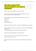 NM PMU EXAM STUDY QUESTIONSWITH ACCURATE ANSWERS