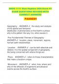 GEOG 1111 Stan Hopkins UGA Exam #1 EXAM QUESTIONS REVISED WITH  CORRECT ANSWERS  PASSED!!