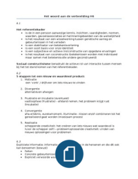 Samenvatting H.6 Het woord aan de verbeelding