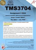 TMS3704 Assignment 3 (COMPLETE ANSWERS) 2024 - 1 July 2024