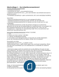 Samenvatting arbeidsrecht verdieping 1 werkcolleges en theorie