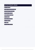 normal blood values.