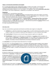 Tema 7: El Derecho del Reino de Aragón