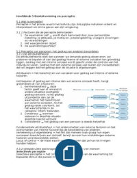 Hoofdstuk 5 Besluitvorming en perceptie