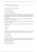 EPPP |200 Practice test 1 Questions Well Answered|44 Pages