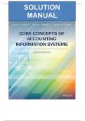 Solutions Manual for Core Concepts of Accounting Information Systems, 14th Edition by Mark Simkin, James Worrell, Arline Savage (All Chapters)