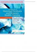 Test bank for foundations of Maternal-Newborn and Women’s Health Nursing 8th Edition by Murray, McKinney, Holub, Jones, and Scheffer