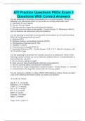 Pediatrics ATI  EXAM BUNDLE