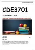 CDE3701 ASSIGNMENT 2 2024