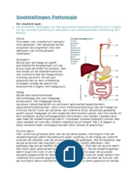 Leerdoelen Pathologie blok 2.3