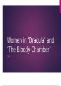 A* presentation on the women  in Dracula and The Bloody Chamber