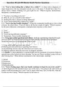 Saunders Mental health Exam Questions & Answers (2022/2023) Already Graded A.